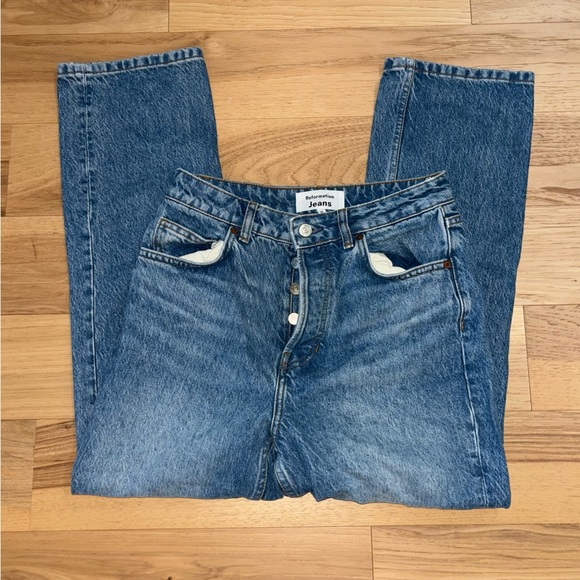 Reformation Cynthia High Rise Straight Jean - Picture 3 of 3